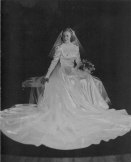 Ivey Courtney in her wedding gown